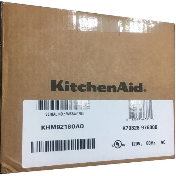 brand new AQUA SKY KitchenAid Soft Start 9-Speed Hand Mixer KHM9218 in brown box - Picture 2 of 5